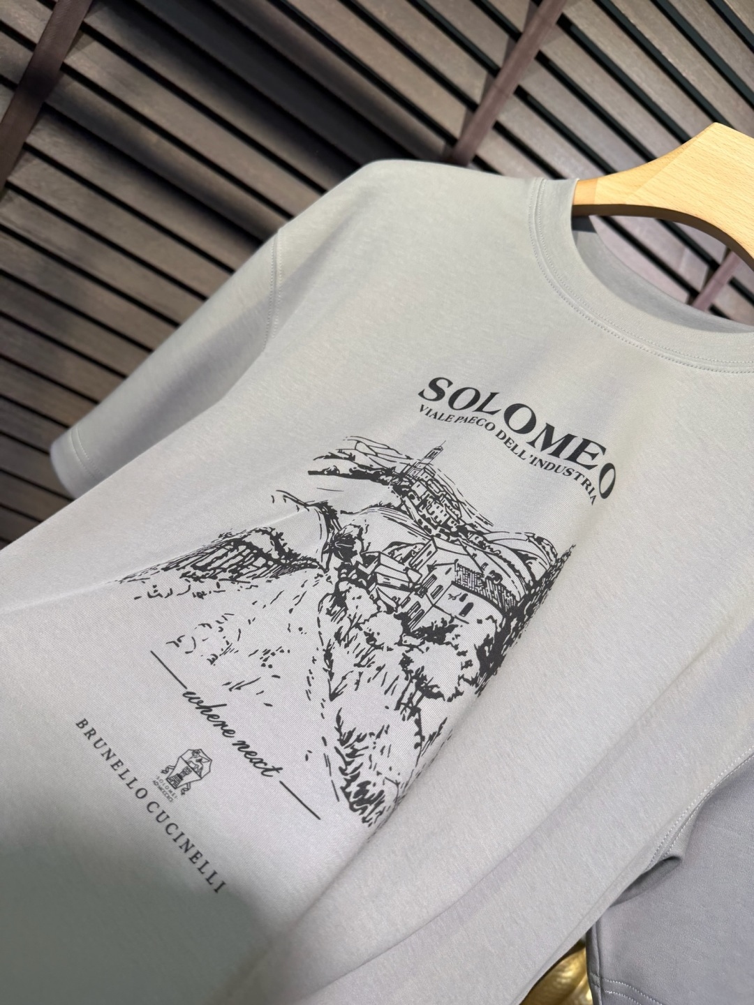 Brounello Cucinell&bc&库奇勒🎁2026SS新款圆领短袖T。采用定制高支数有机棉➕氨