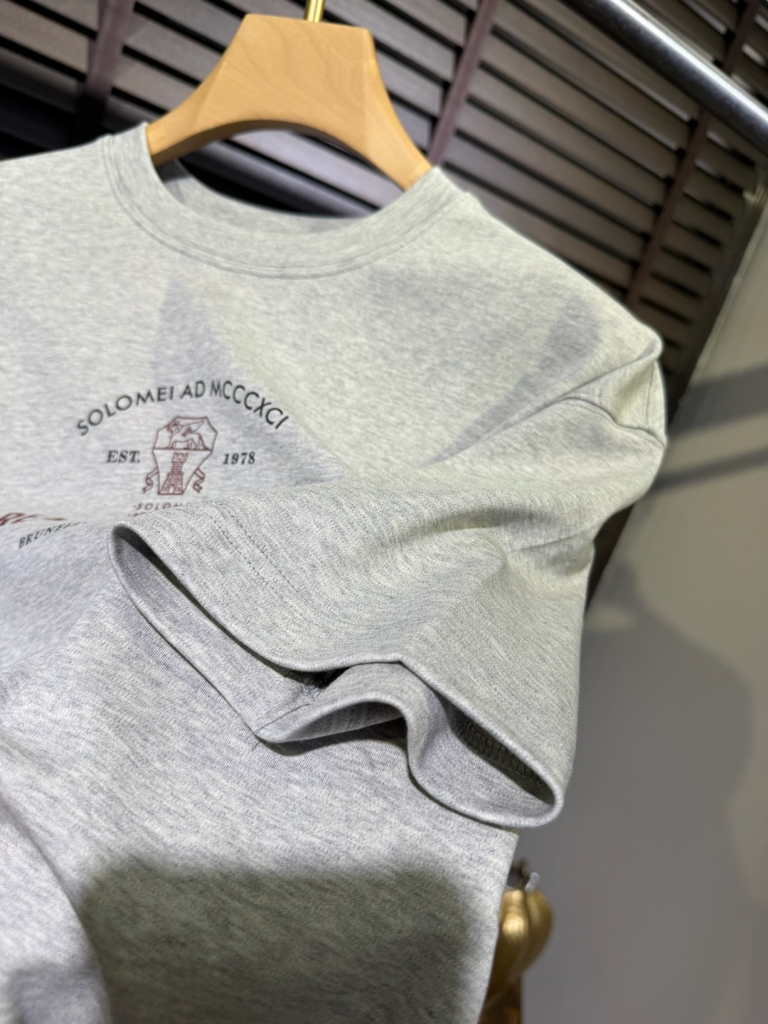 Brounello Cucinell&bc&库奇勒🎁2026SS新款圆领短袖T。采用定制高支数有机棉➕氨