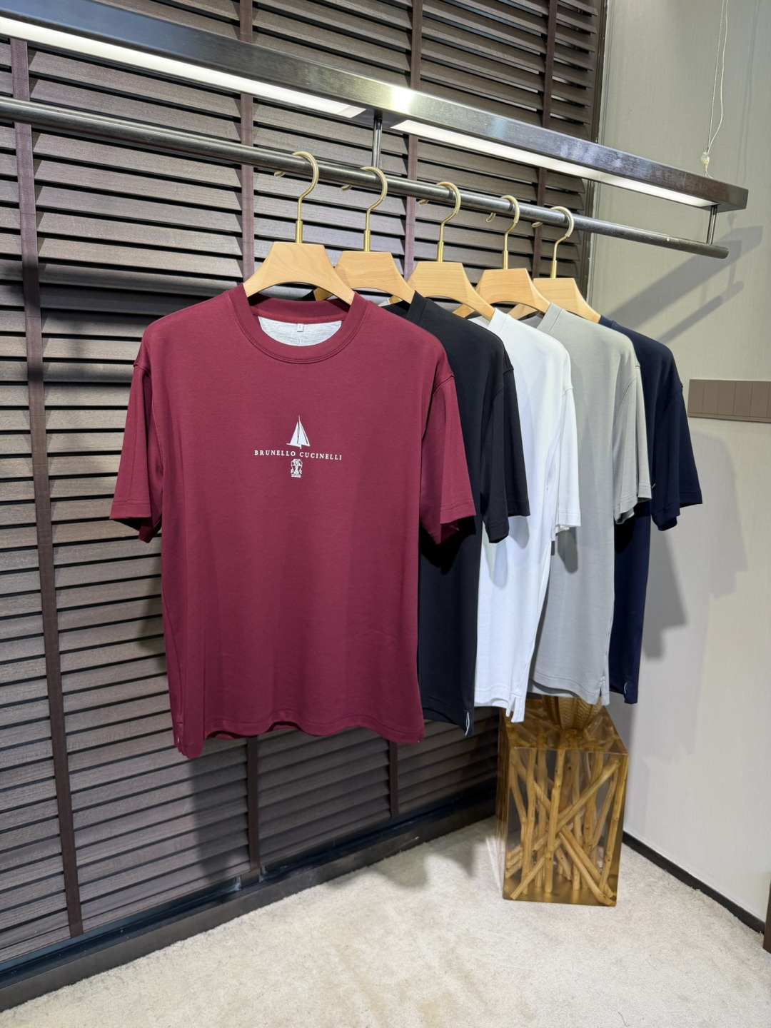 Brounello Cucinell&bc&库奇勒🎁2026SS新款圆领短袖T。采用定制高支数有机棉➕氨
