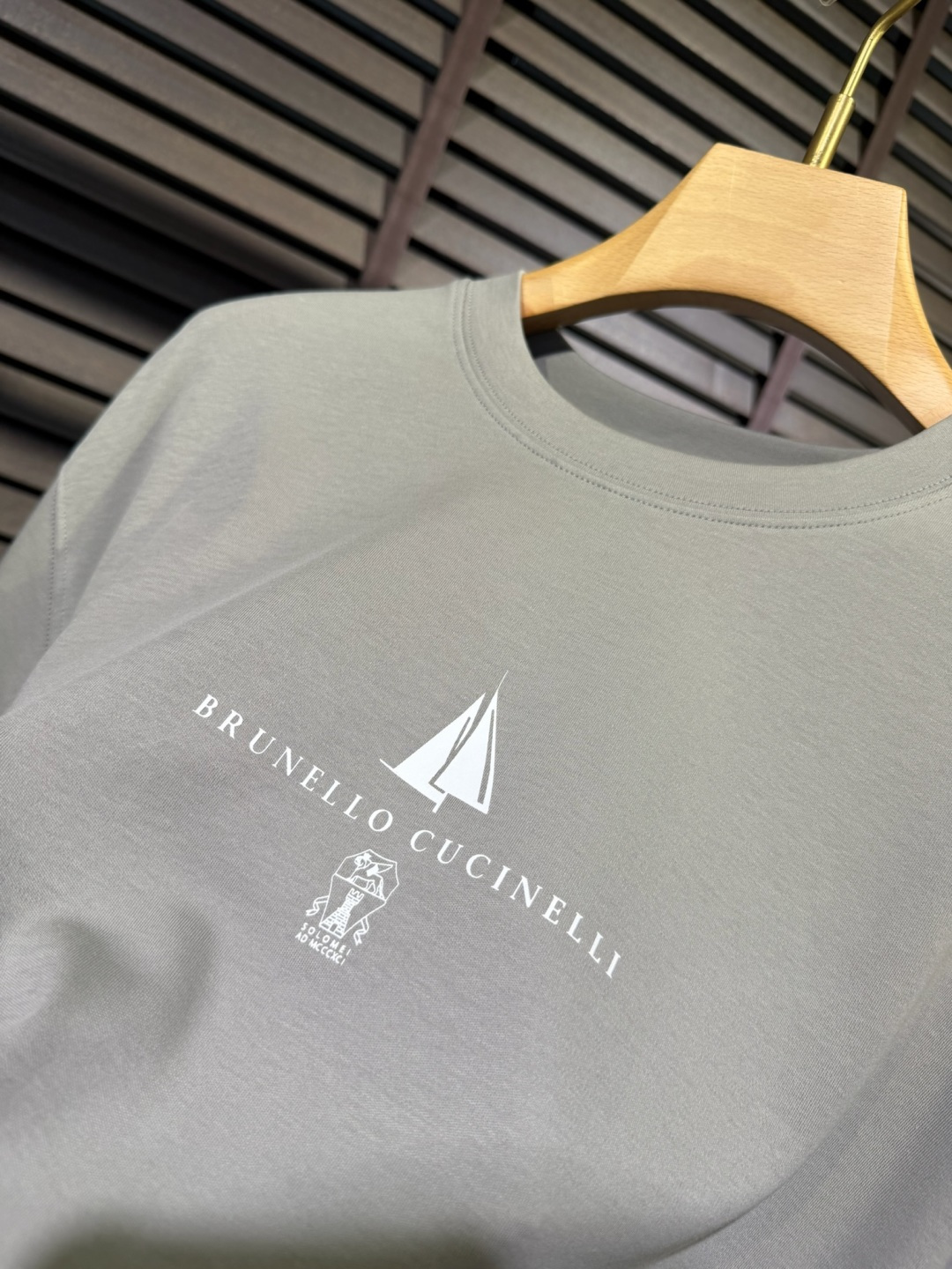Brounello Cucinell&bc&库奇勒🎁2026SS新款圆领短袖T。采用定制高支数有机棉➕氨