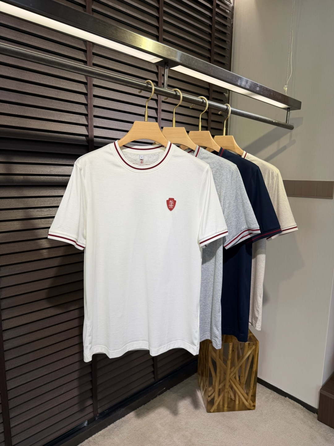 Brounello Cucinell&bc&库奇勒🎁2026SS新款圆领短袖T。采用定制高支数87%棉➕