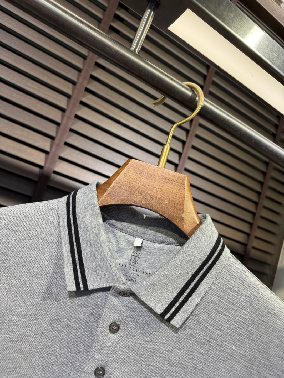 Brounello Cucinell&bc&库奇勒🎁2026SS新款Polo衫。采用定制精苏棉➕氨纶混纺