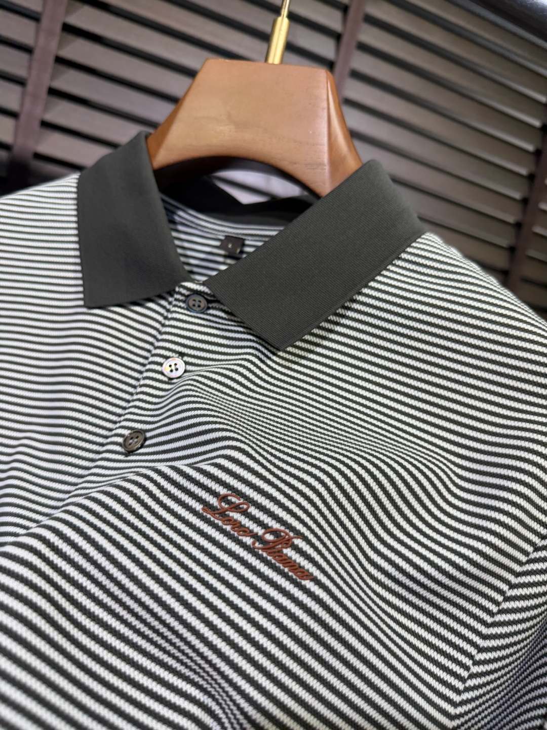 loro Pian&loro Piana&诺悠翩雅2026SS新款翻领Polo衫。采用定制精苏棉➕环保聚