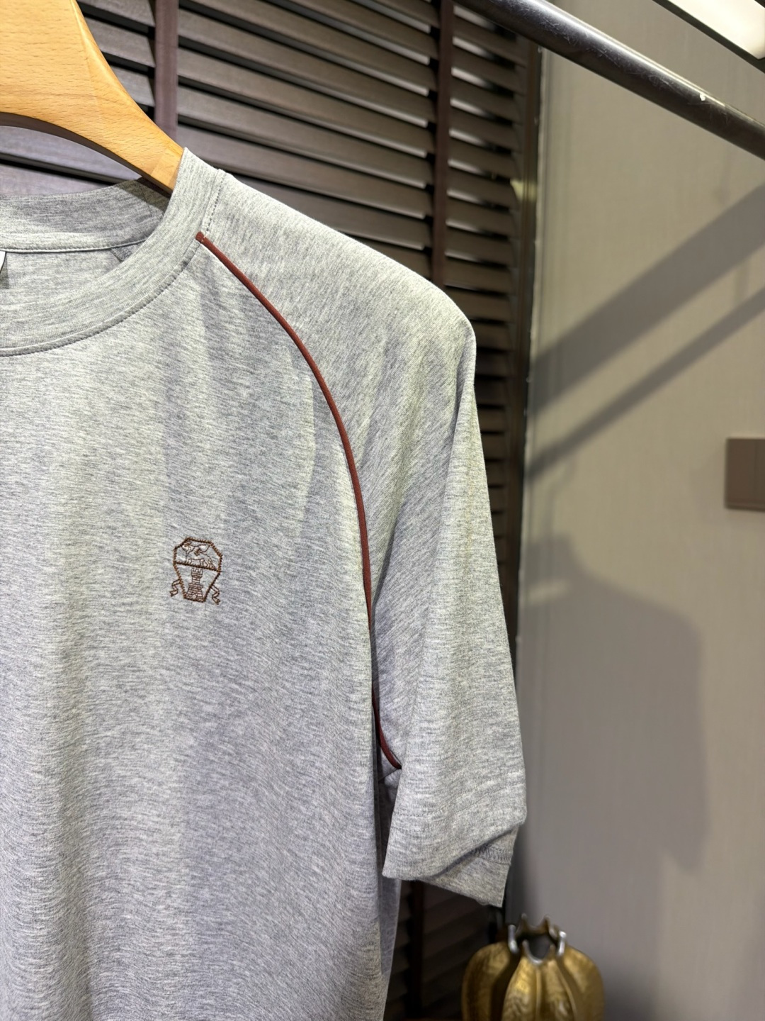 Brounello Cucinell&bc&库奇勒🎁2026SS新款圆领短袖T。采用定制高支数87%棉➕