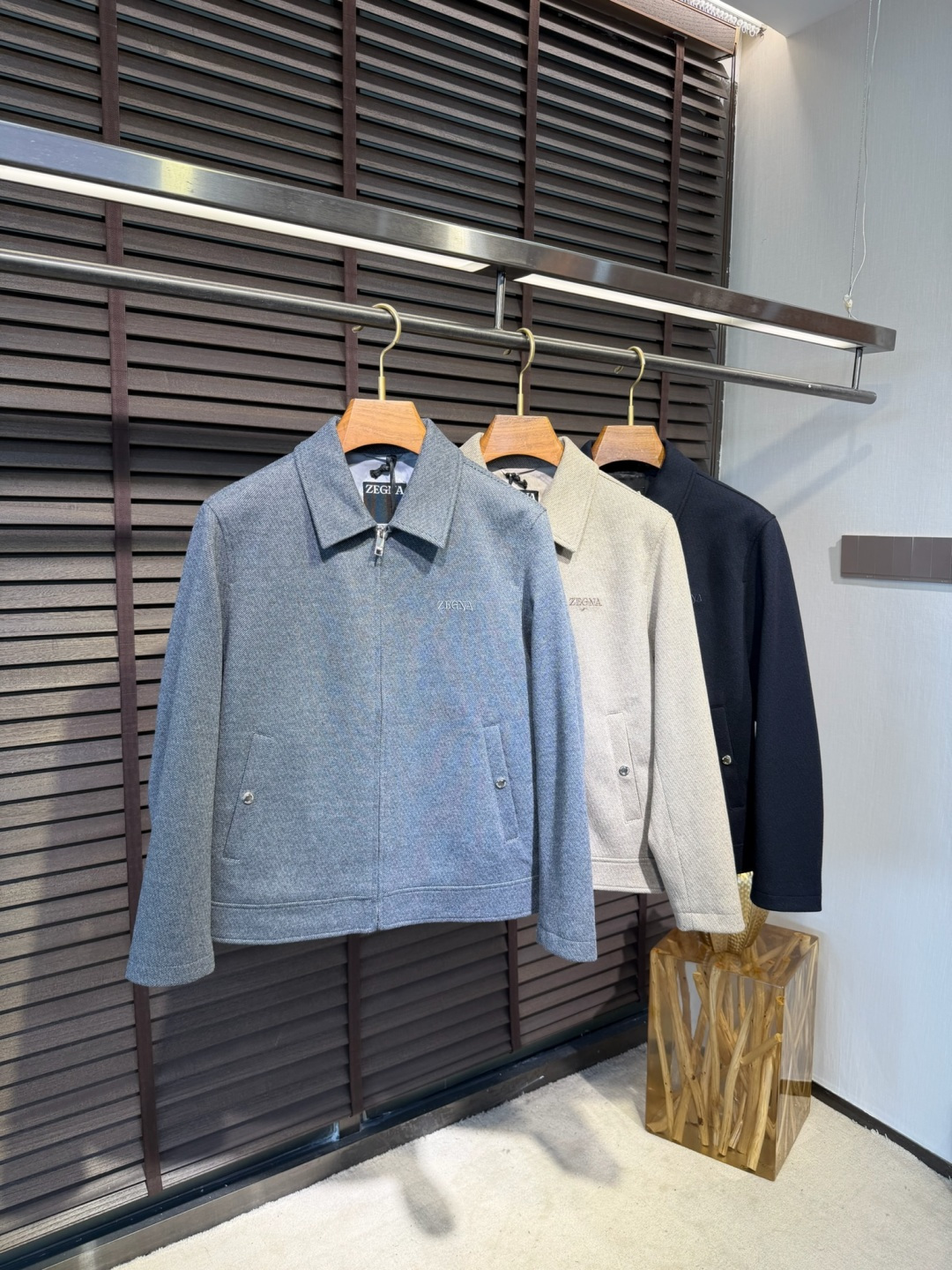 Zegn&杰尼🦷FW2026 Wool jacket 【Fabric/面料】羊毛混纺➕环保聚酯纤维➕内里高支数内衬 【C