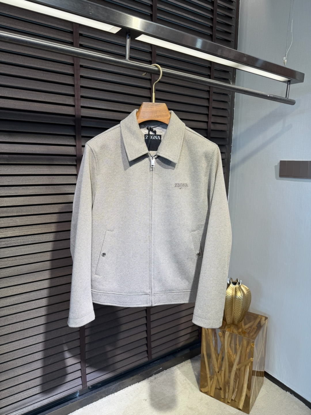 Zegn&杰尼🦷FW2026 Wool jacket 【Fabric/面料】羊毛混纺➕环保聚酯纤维➕内里高支数内衬 【C