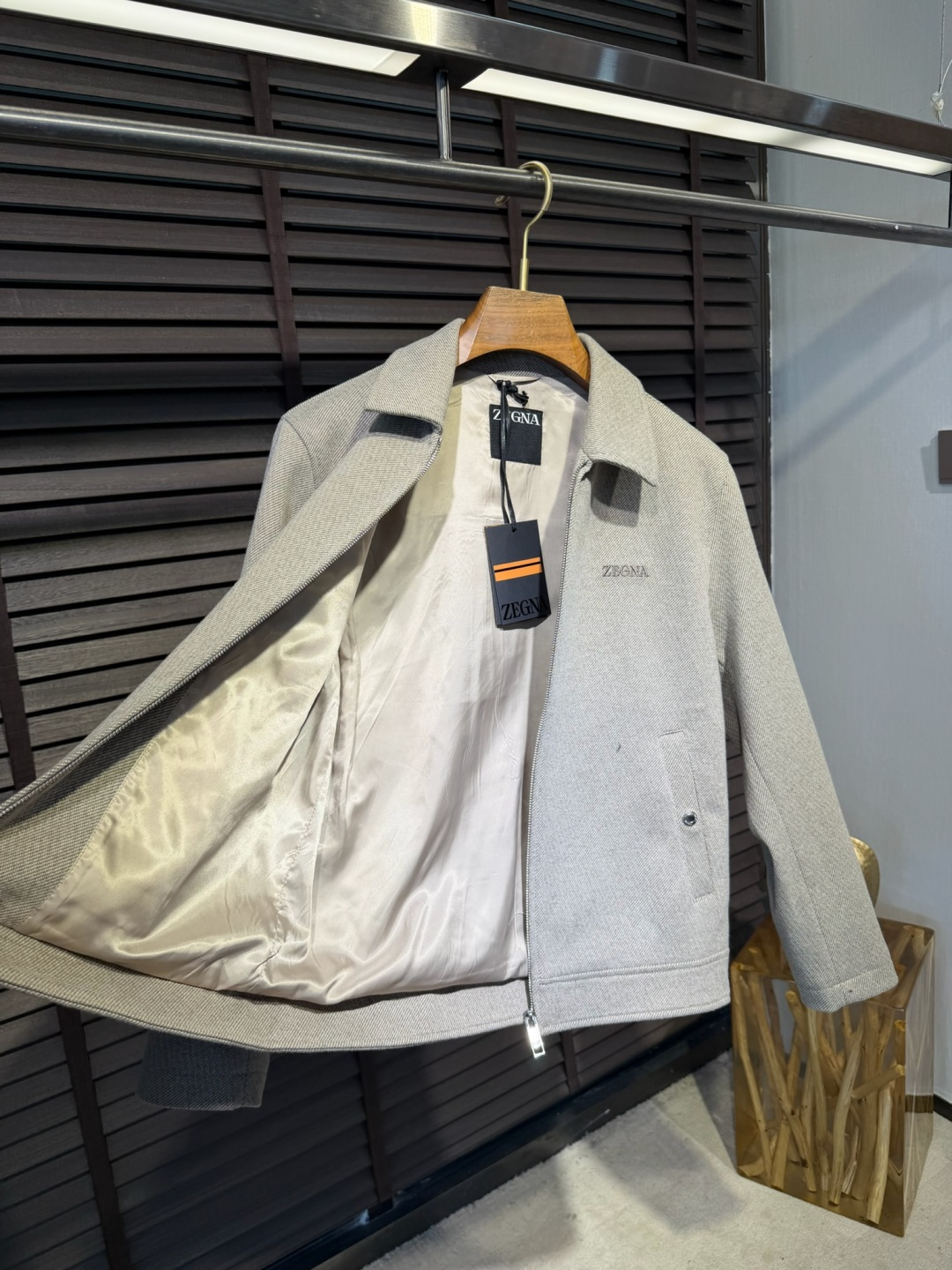 Zegn&杰尼🦷FW2026 Wool jacket 【Fabric/面料】羊毛混纺➕环保聚酯纤维➕内里高支数内衬 【C