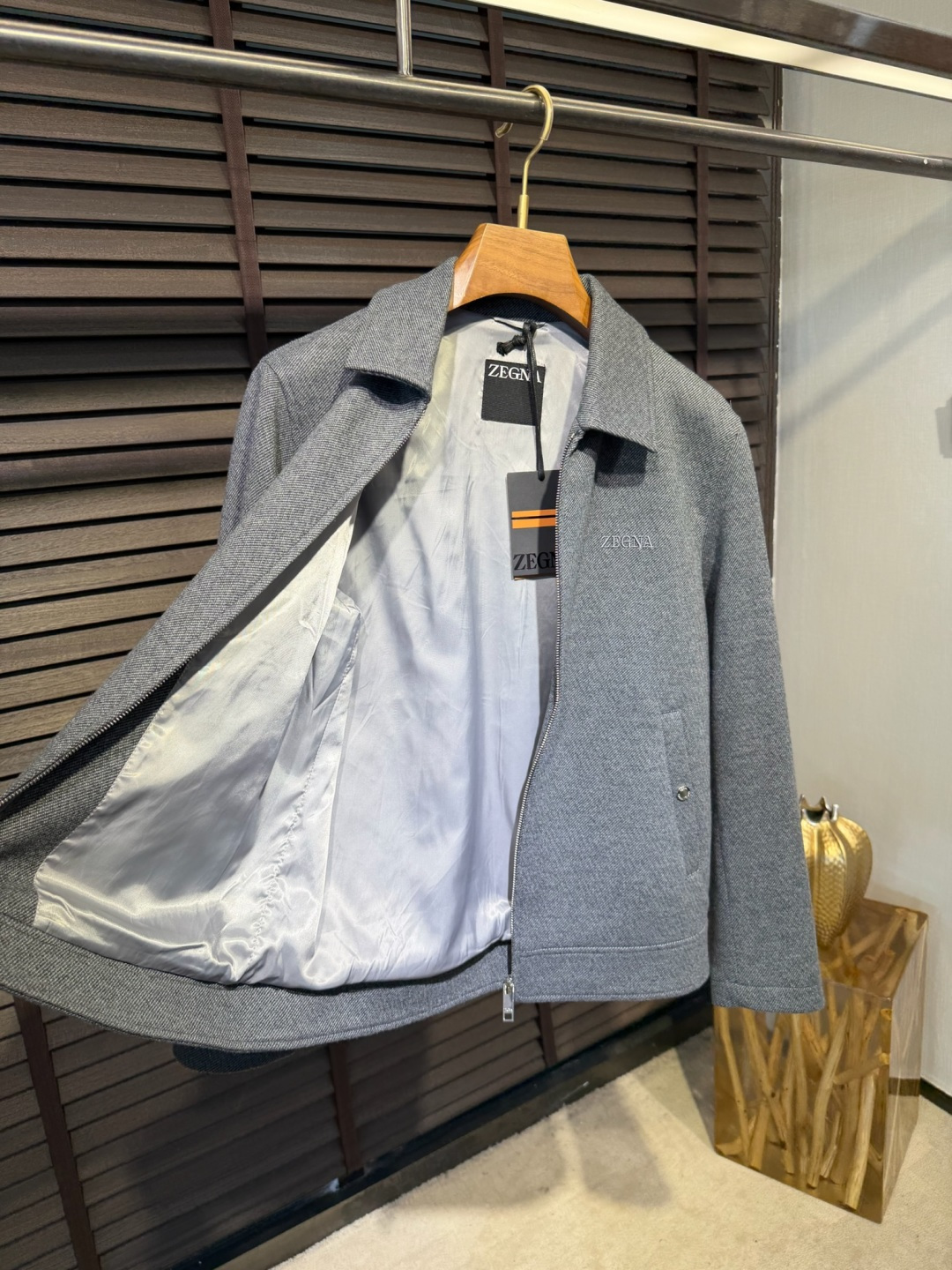 Zegn&杰尼🦷FW2026 Wool jacket 【Fabric/面料】羊毛混纺➕环保聚酯纤维➕内里高支数内衬 【C
