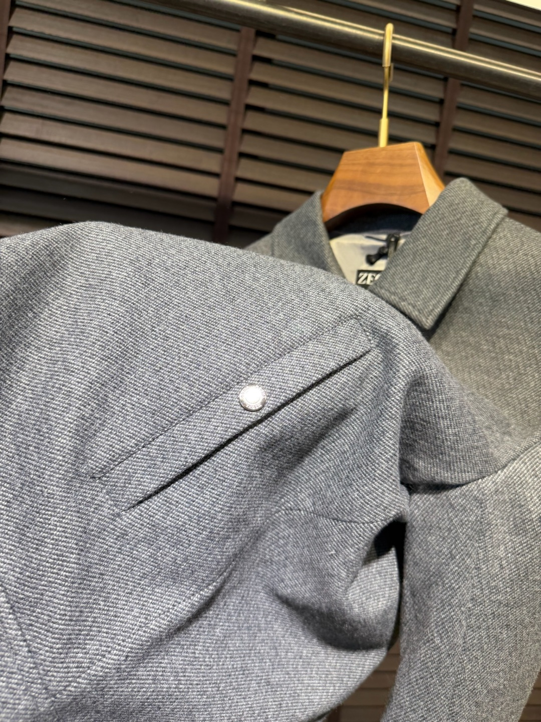Zegn&杰尼🦷FW2026 Wool jacket 【Fabric/面料】羊毛混纺➕环保聚酯纤维➕内里高支数内衬 【C