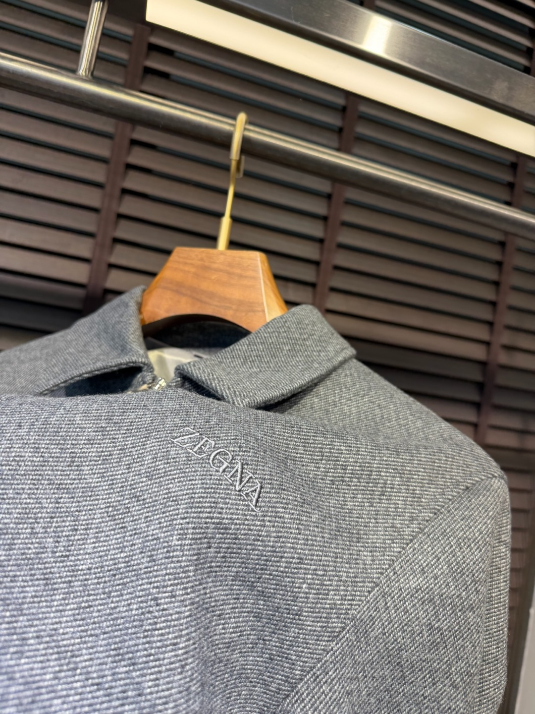 Zegn&杰尼🦷FW2026 Wool jacket 【Fabric/面料】羊毛混纺➕环保聚酯纤维➕内里高支数内衬 【C
