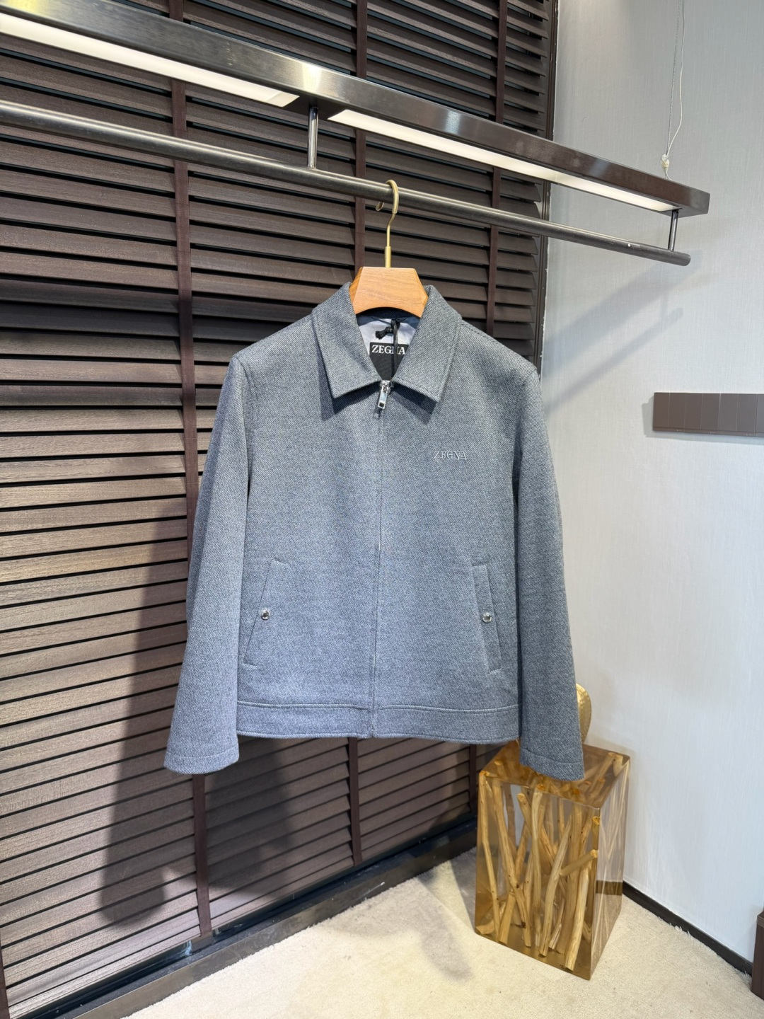 Zegn&杰尼🦷FW2026 Wool jacket 【Fabric/面料】羊毛混纺➕环保聚酯纤维➕内里高支数内衬 【C