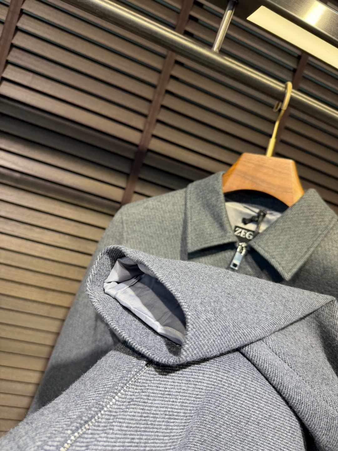 Zegn&杰尼🦷FW2026 Wool jacket 【Fabric/面料】羊毛混纺➕环保聚酯纤维➕内里高支数内衬 【C