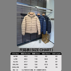 羽绒服 尺码表/M3552 羽绒服 尺码表/M3552