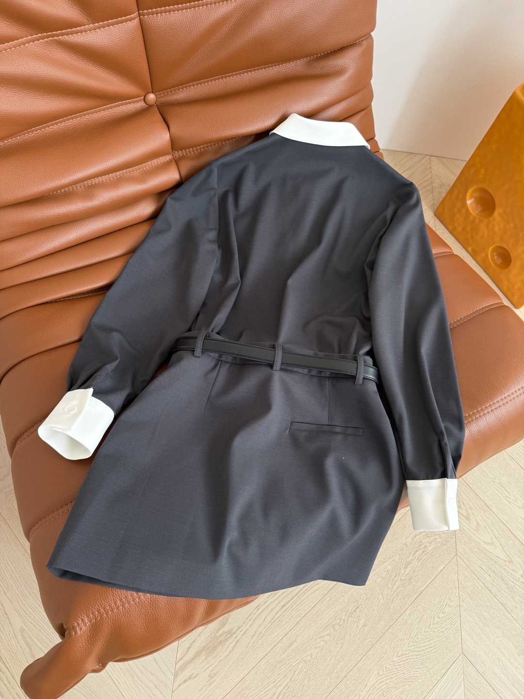 25新品🆕时髦假两件设计连衣裙 高级感灰色系 很知性的一条裙子 不管是日常出街或者通勤都有适合 上身就像
