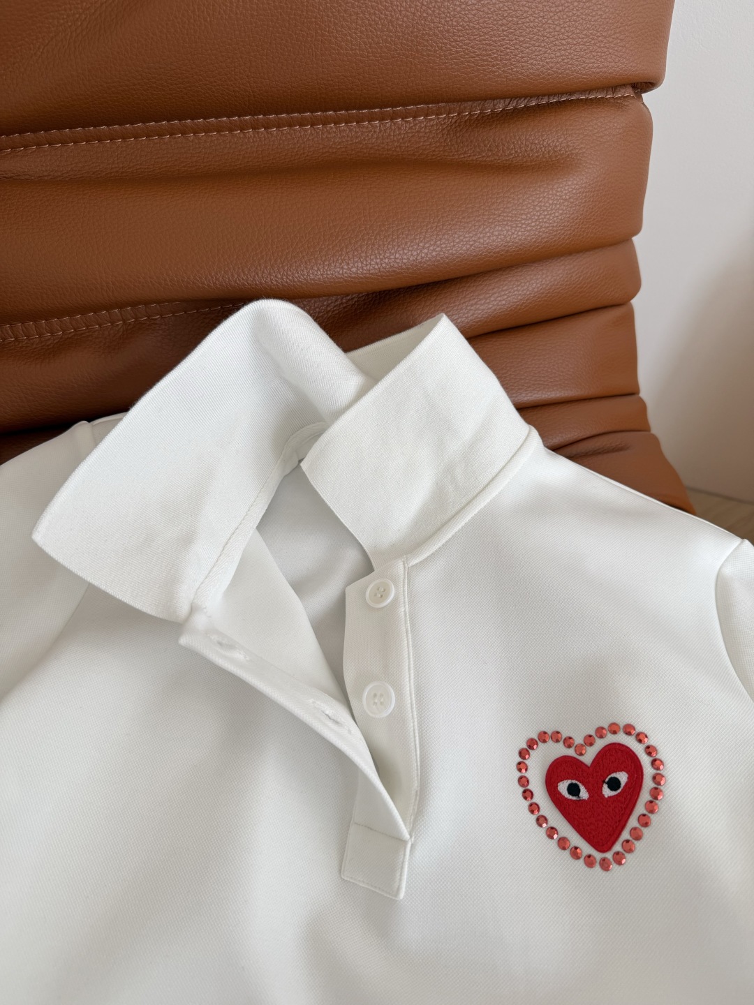 私服超爱♥️♥️桃心烫钻logo装饰Polo连衣裙 经典延续+包容性的OP 值得闭眼入 上身很哇塞的这种