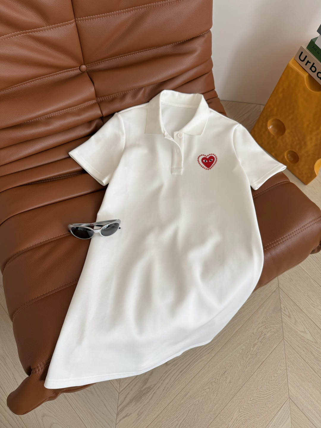 私服超爱♥️♥️桃心烫钻logo装饰Polo连衣裙 经典延续+包容性的OP 值得闭眼入 上身很哇塞的这种