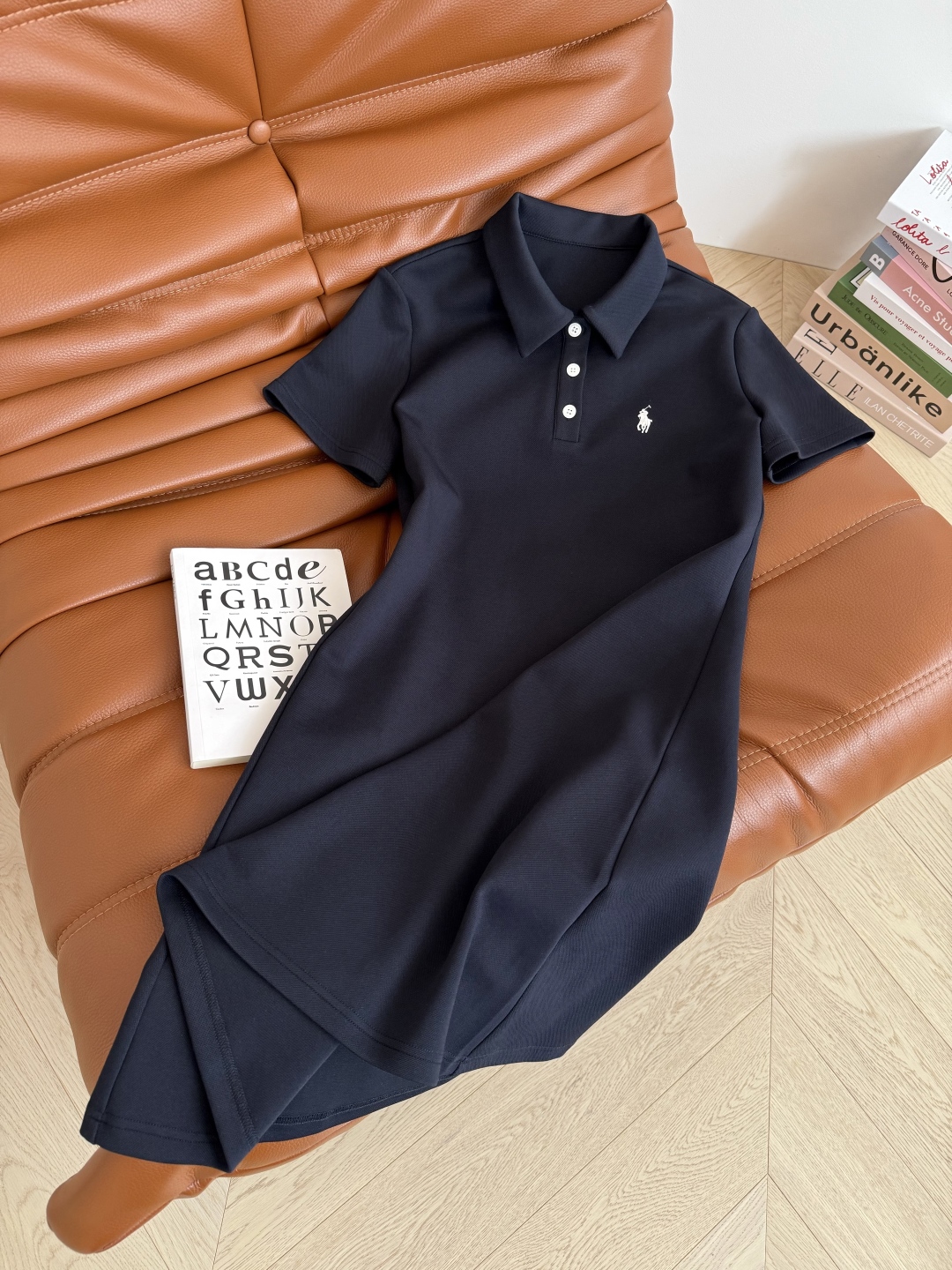 时髦一件式穿搭 25新品 小马🐎刺绣logo翻领Polo连衣裙 懒人出街OP裙 这一条太适合日常了 轻松