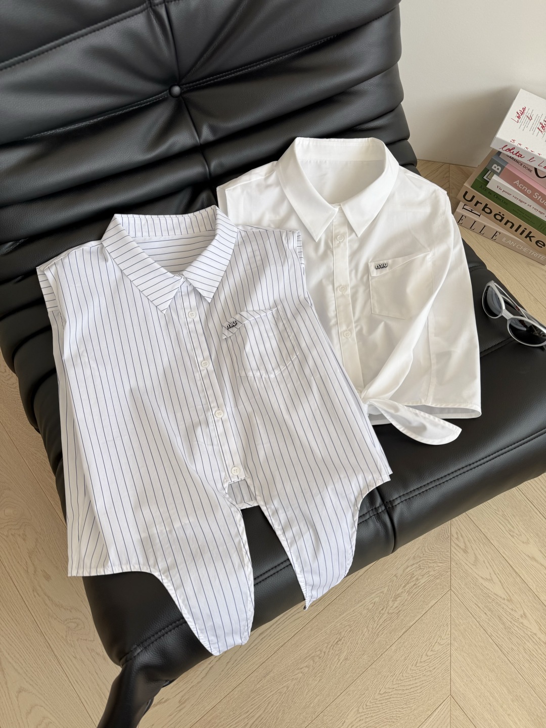 夏季小时髦 25ss 下摆系带设计无袖衬衫 休闲慵懒的小衬衫 日常穿搭或者通勤都OK 随意搭配半裙或者短