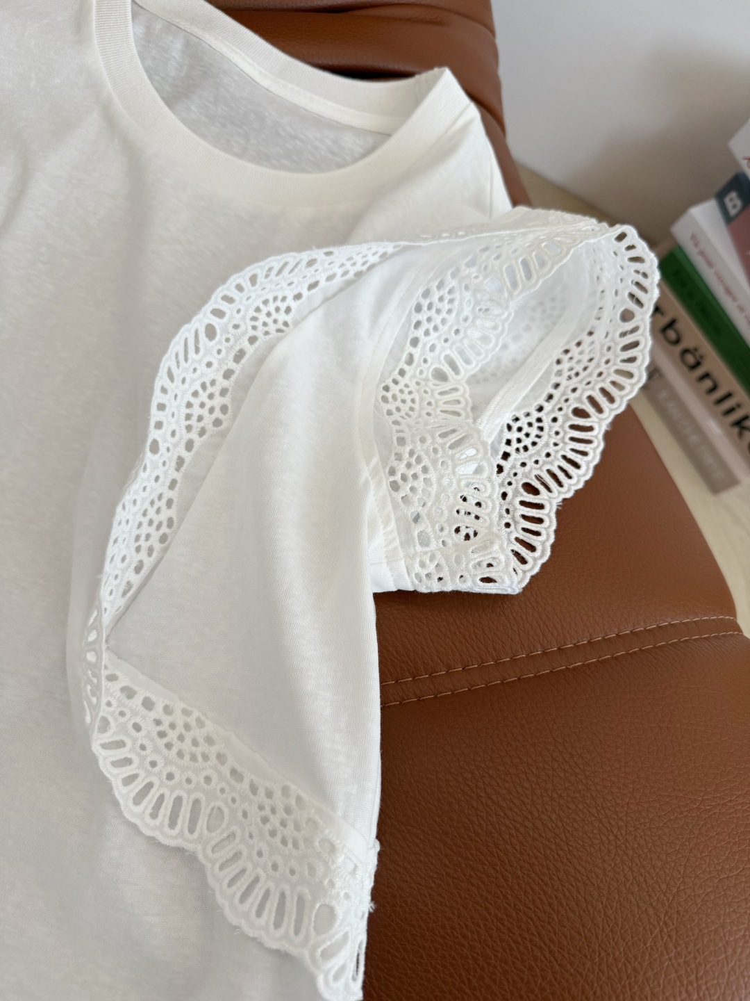 Elegant Design Double Layer Lace Cuff T-Shirt Slim Fit Short Sleeve Top 7 cmp i1746612610969 7858 0 5