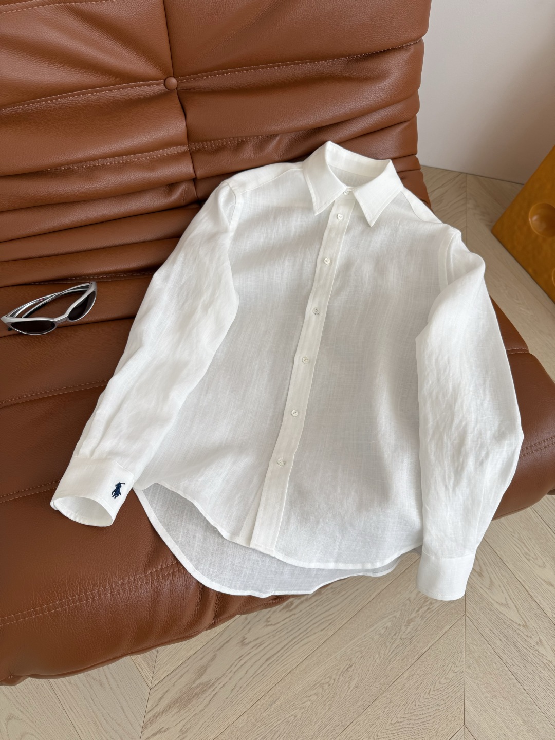 Embroidered Linen Sun Protection Shirt with Pony Logo - Breathable & Stylish 6 cmp i1748525062366 3848 0 4
