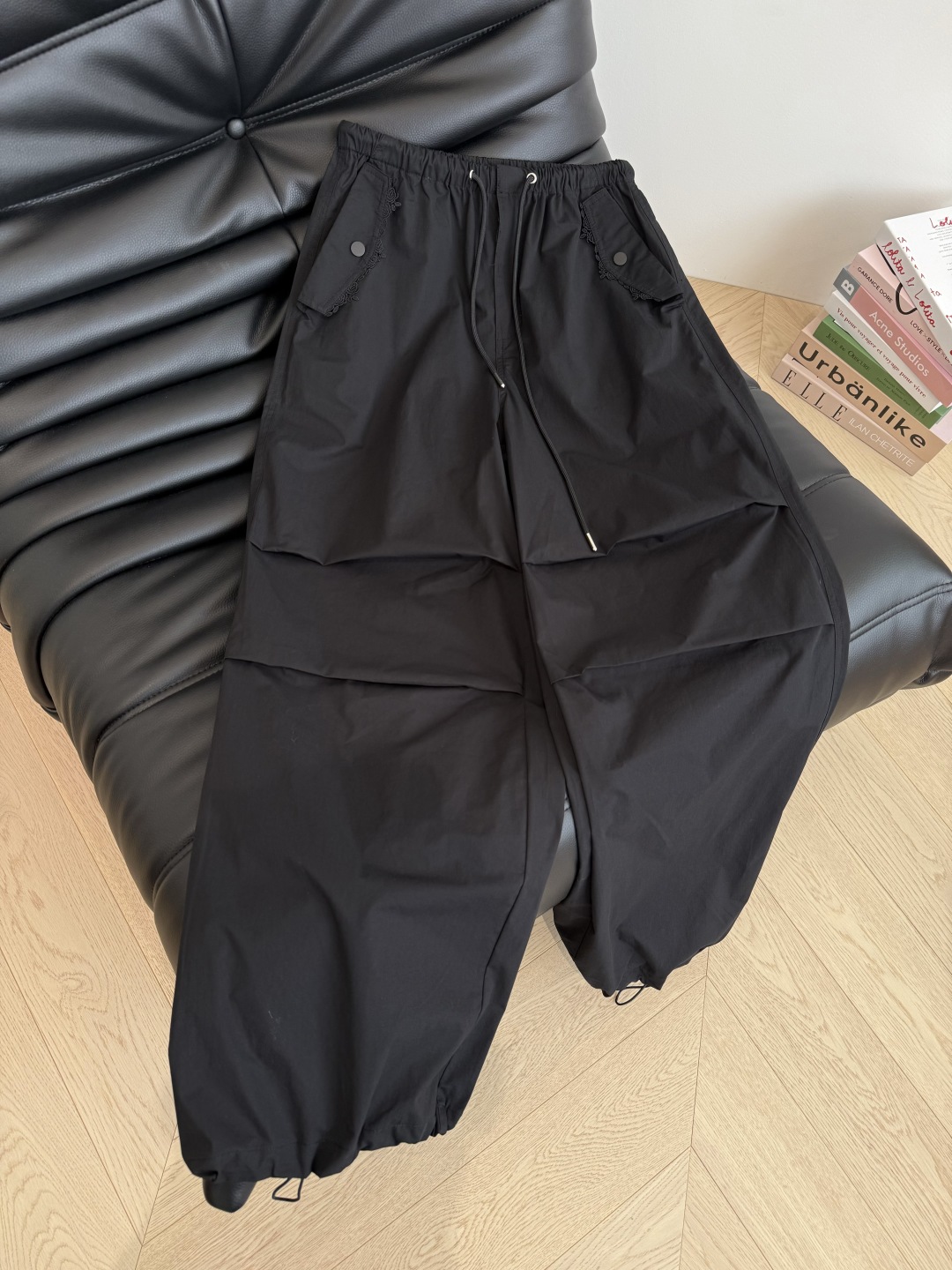 Lace Trim Cargo Pants for Women, Drawstring Waist, Street Style Fashion 7 cmp i1749984917140 801 0 5
