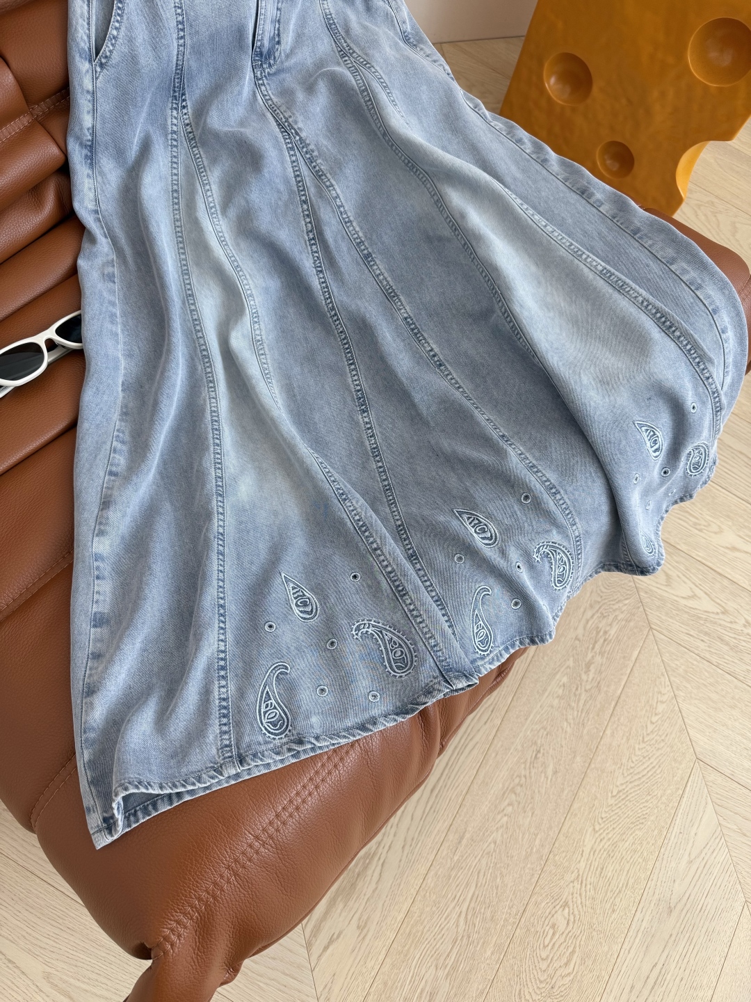 Casual Deep U-Neck T-Shirt & Denim Skirt Set - Effortless Chic 6 cmp i1750503351340 6291 0 4