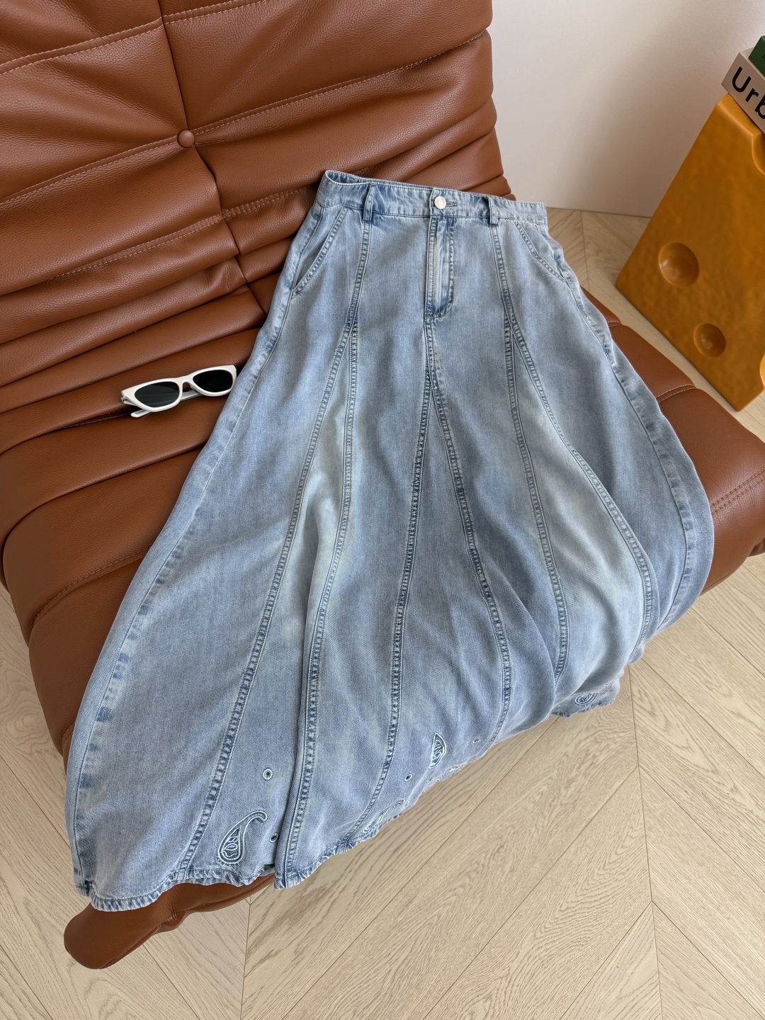 Casual Deep U-Neck T-Shirt & Denim Skirt Set - Effortless Chic 2 cmp i1750503357348 533 0 0