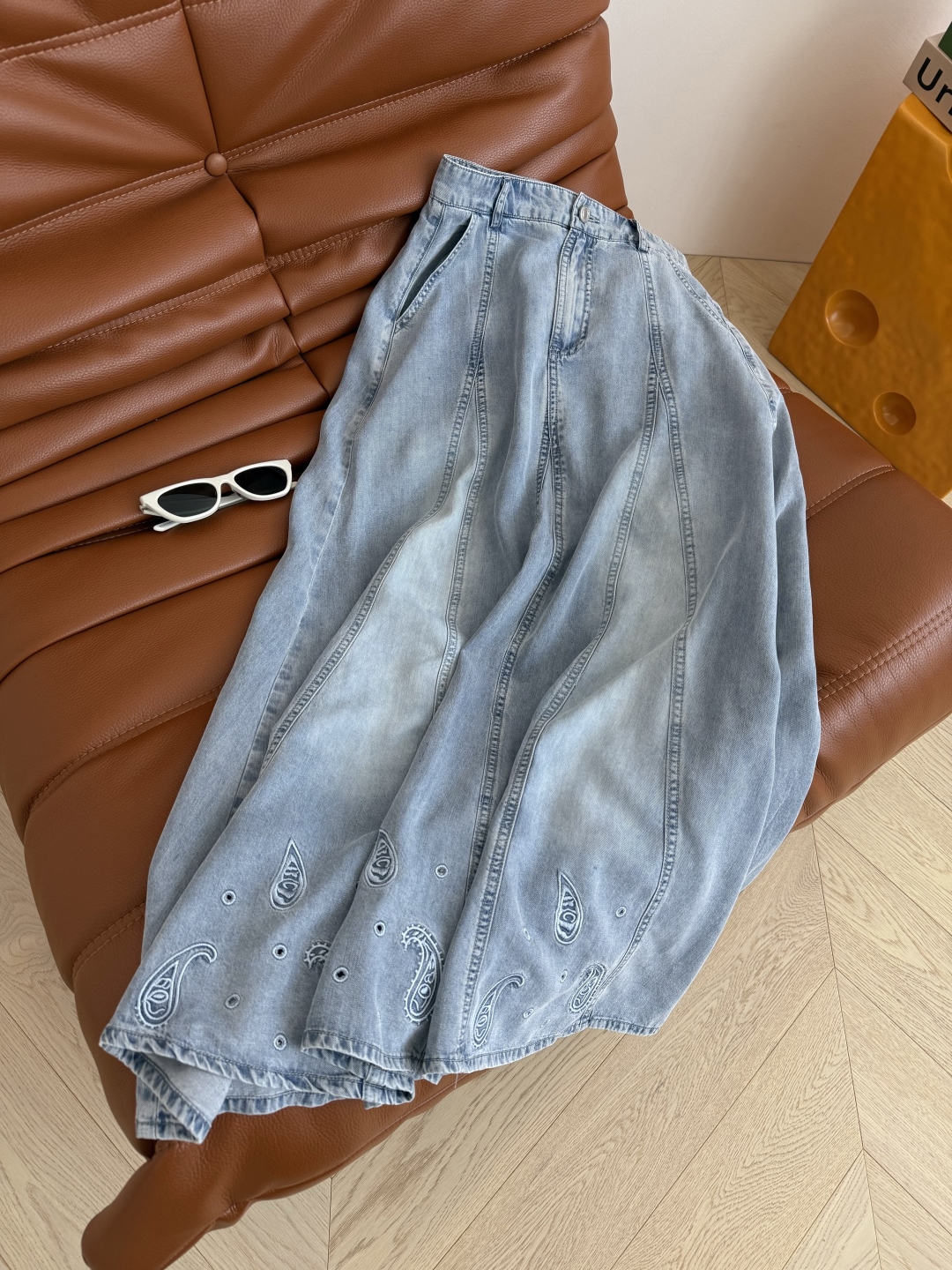 Casual Deep U-Neck T-Shirt & Denim Skirt Set - Effortless Chic 4 cmp i1750503357357 5419 0 2