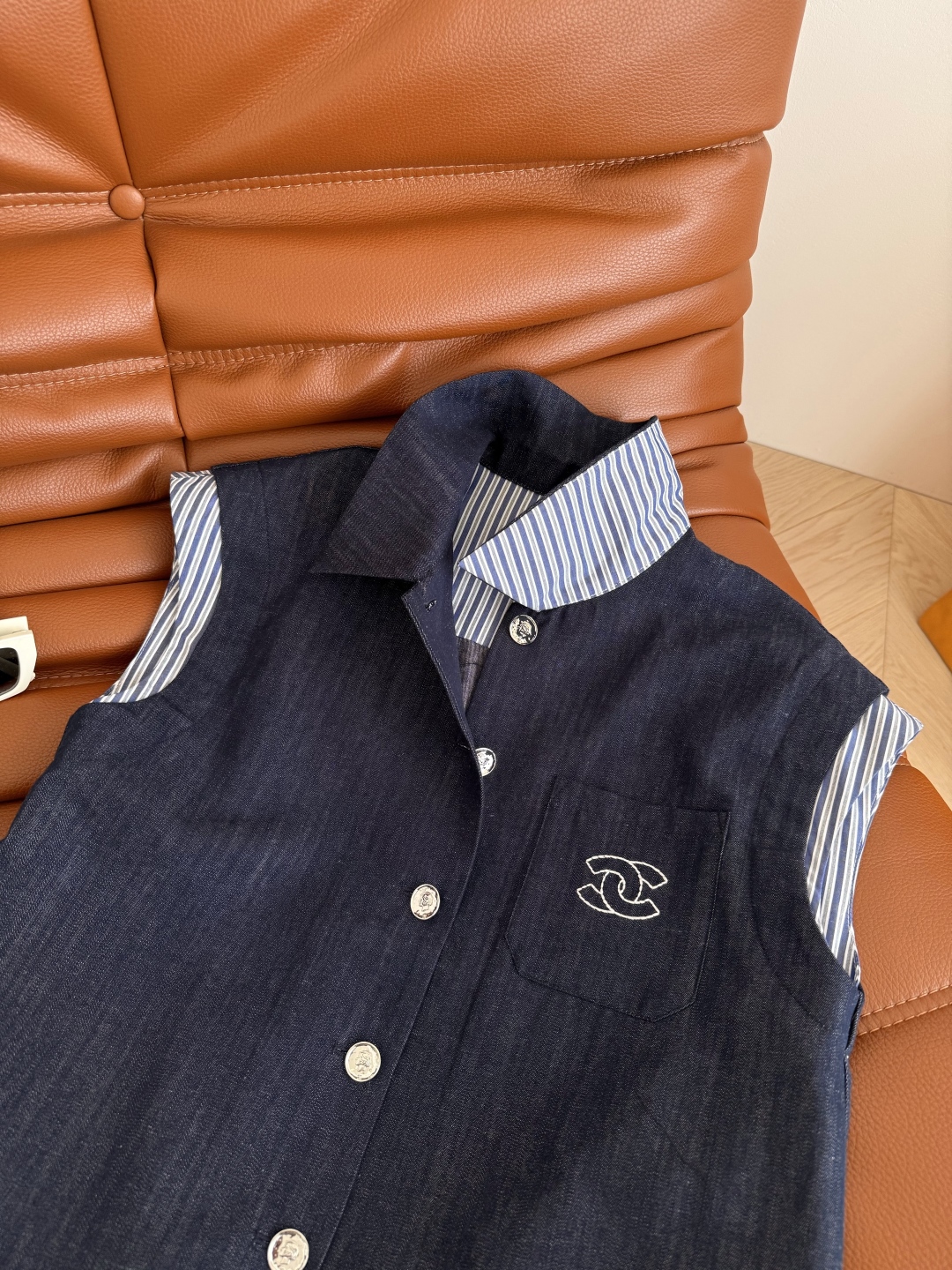 Vintage-Style Denim Set with Embroidered Logo and Striped Accents, Summer Fashion 4 cmp i1751193230161 8148 0 2