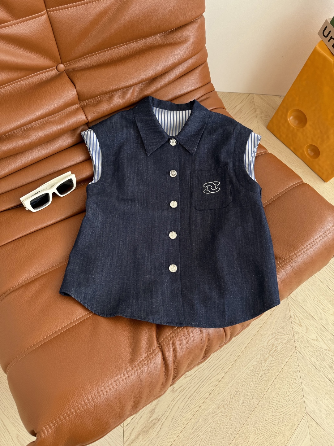Vintage-Style Denim Set with Embroidered Logo and Striped Accents, Summer Fashion 3 cmp i1751193233498 6600 0 1