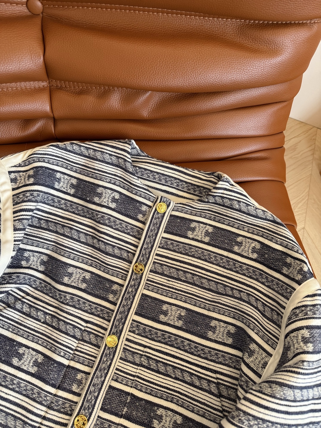 Triumph Pattern Wool Blend Short Coat, Fall/Winter Collection 6 cmp i1754303674233 3545 0 4