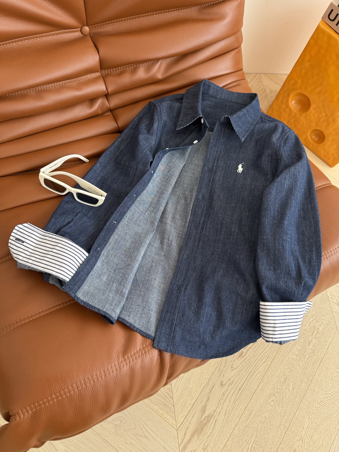 “Versatile One-Size-Fits-All Dress with Glamorous Pony Embroidered Cowboy Shirts and Soft Cotton Material” - 图片 6