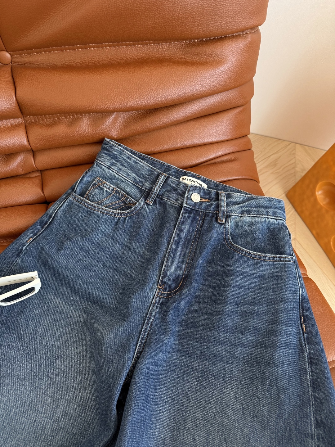 Cropped Wide Leg Jeans for Women, High Waist Denim Pants, Blue, Size 26-29 4 cmp i1755946822679 382 0 2