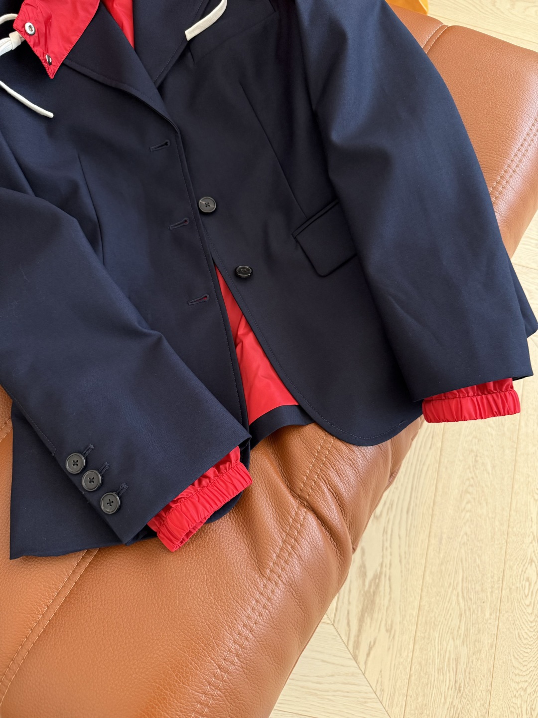 Color Block Wool Blend Hooded Blazer - Stylish & Versatile Women's Jacket 7 cmp i1755946982281 2551 0 8