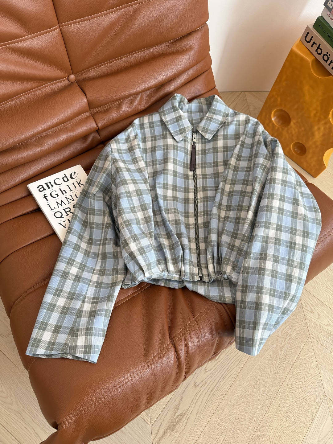 张艺凡 周子玄 赵昭仪超多明星同款 25秋冬系列 复古格纹一套搭配 短款廓形拉链外套超有感觉 同系列格纹