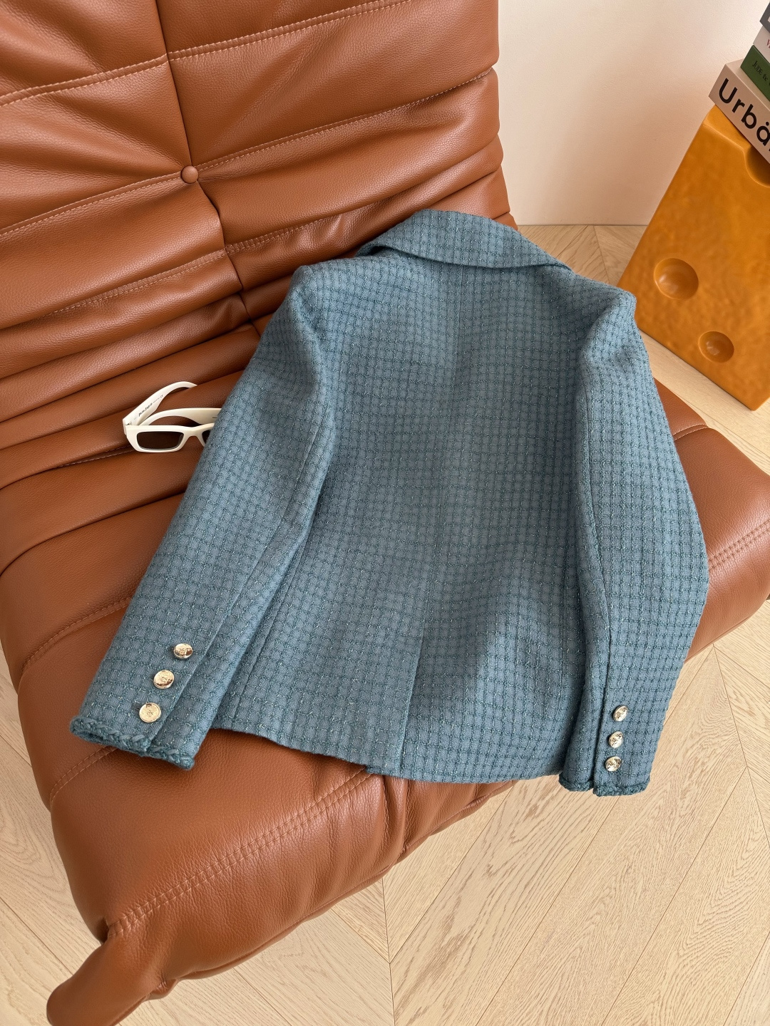 25秋冬 高级感孔雀绿羊毛粗呢外套 一股高贵优雅的气息 大女主风格 韩系财阀即视感同时拥有 特别定制的编