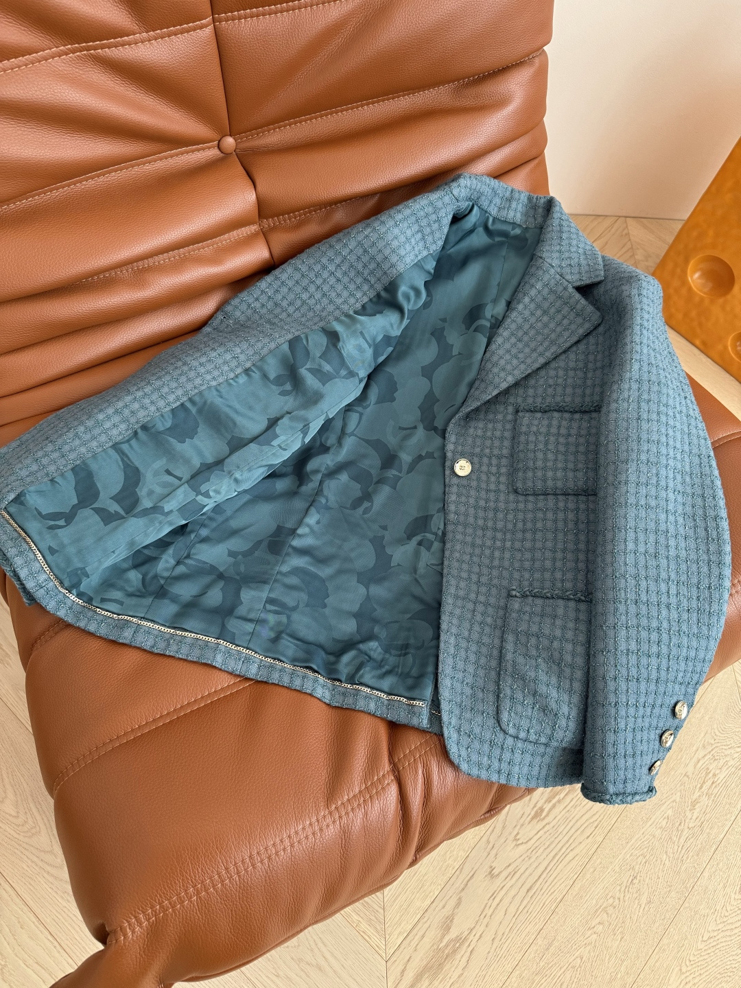 25秋冬 高级感孔雀绿羊毛粗呢外套 一股高贵优雅的气息 大女主风格 韩系财阀即视感同时拥有 特别定制的编