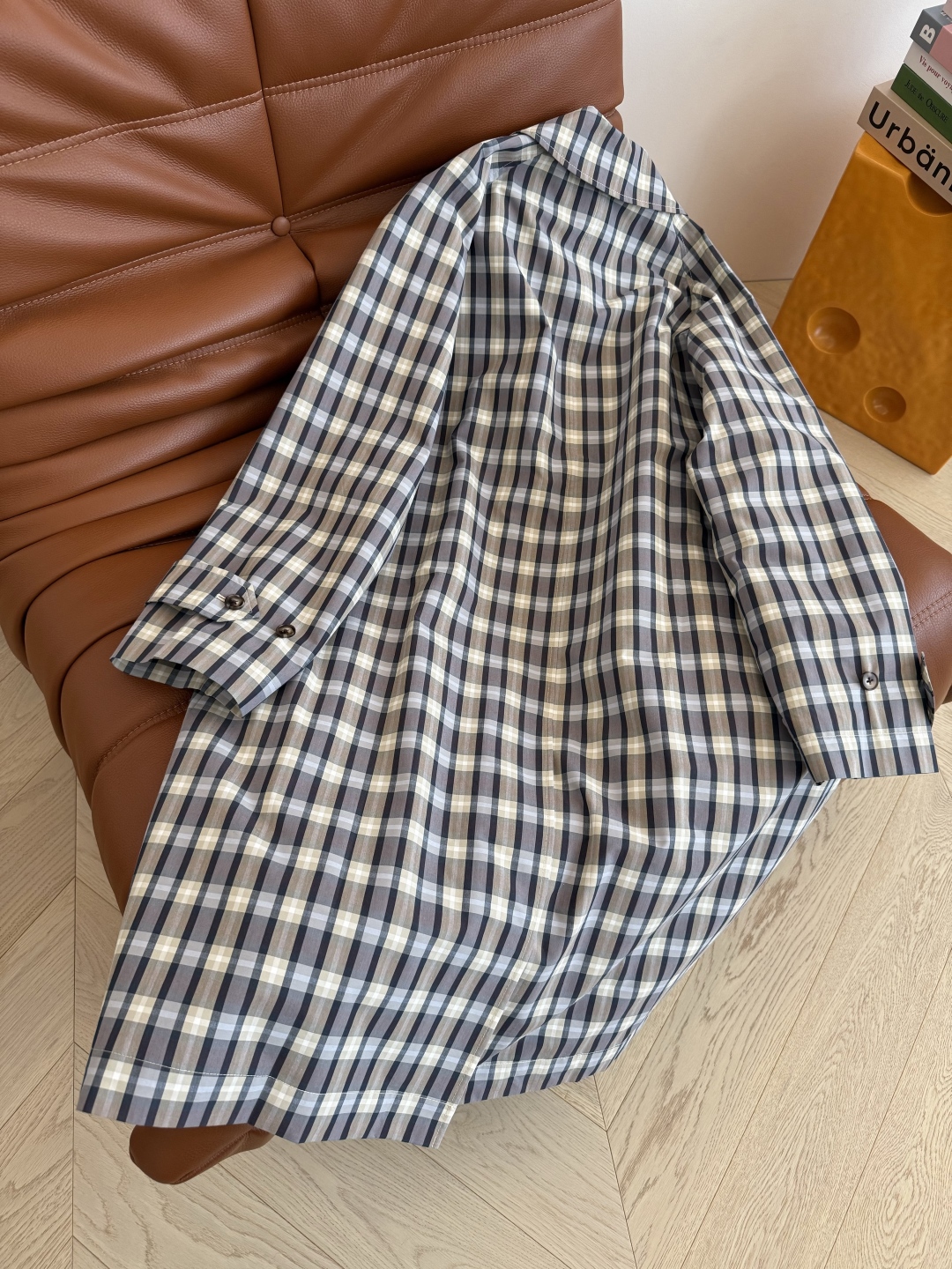 Stylish Plaid Trench Coat: Parisian Chic, Effortless Style, and Comfortable Fit 10 cmp i1757673561530 8582 0 8