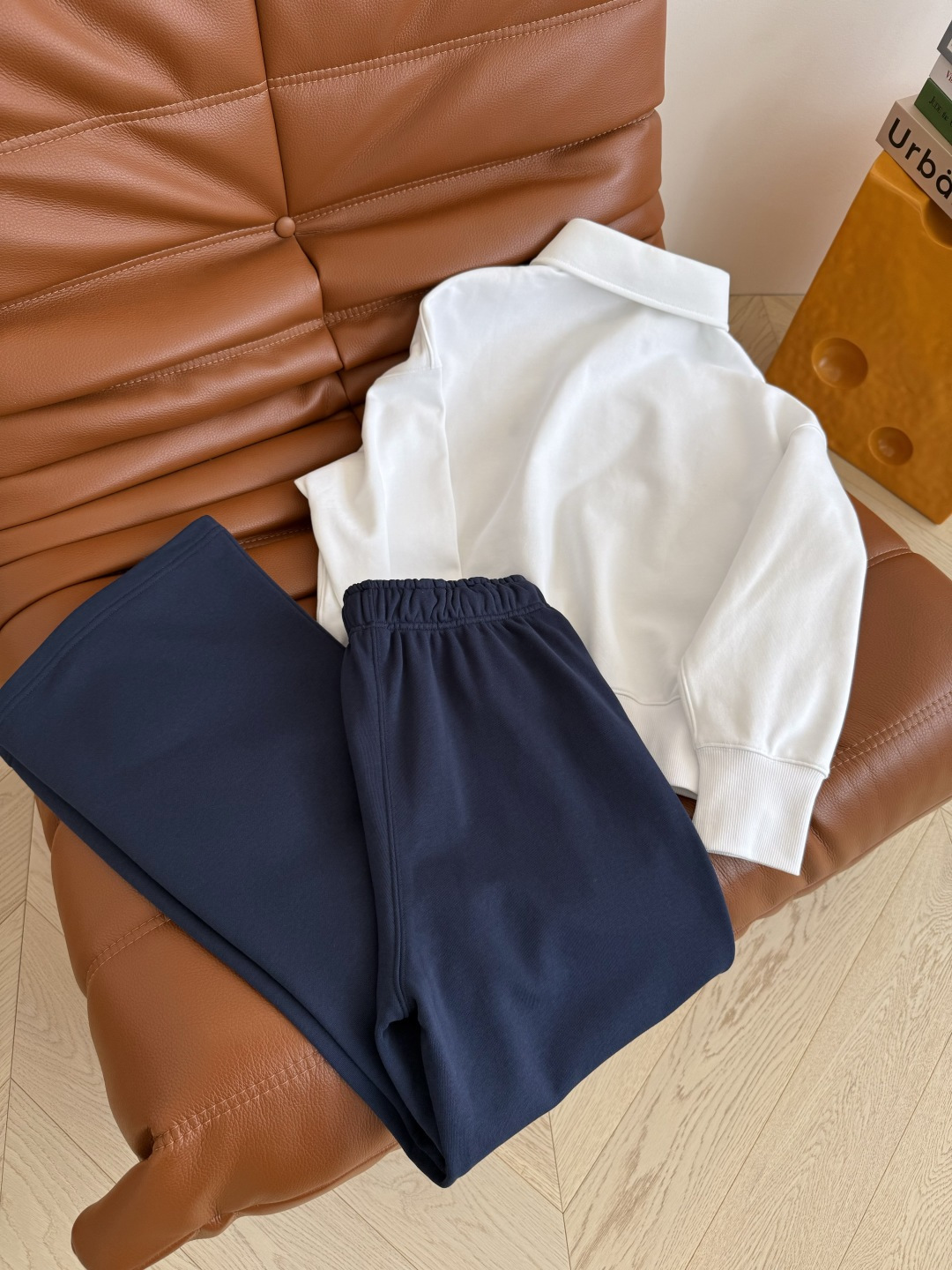 Women's Polo Collar Sweatshirt and Straight Leg Sweatpants Lounge Set 10 cmp i1757933275544 3074 0 8