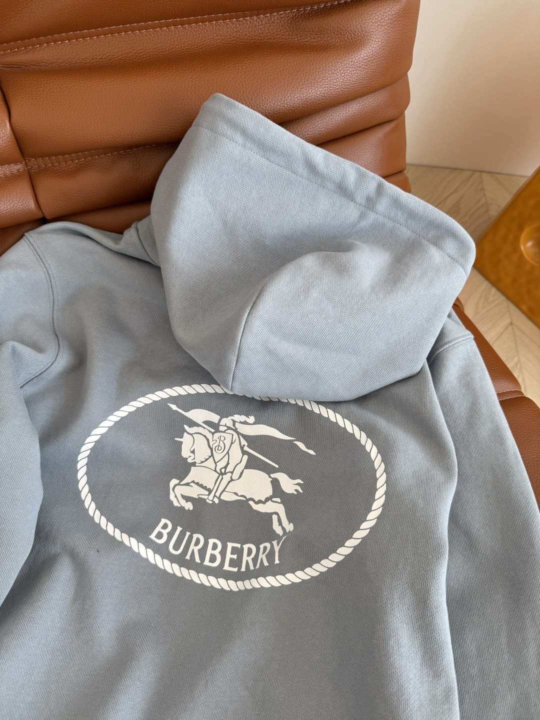 Burberry Women's Blue Zip-Up Hoodie with War Horse Logo 4 cmp i1758018369101 1374 0 2