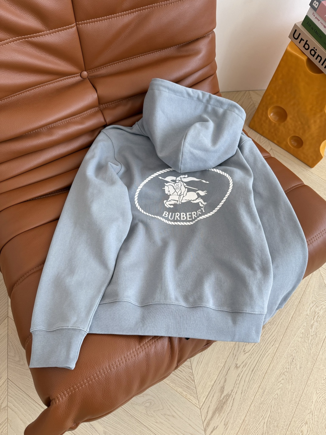 Burberry Women's Blue Zip-Up Hoodie with War Horse Logo 3 cmp i1758018371673 7994 0 1