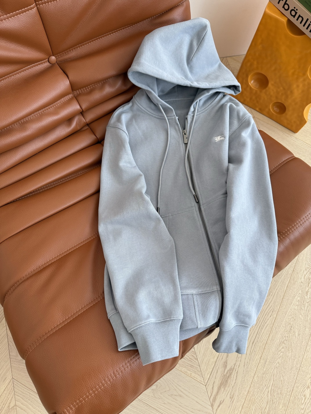 Burberry Women's Blue Zip-Up Hoodie with War Horse Logo 5 cmp i1758018371715 5080 0 3