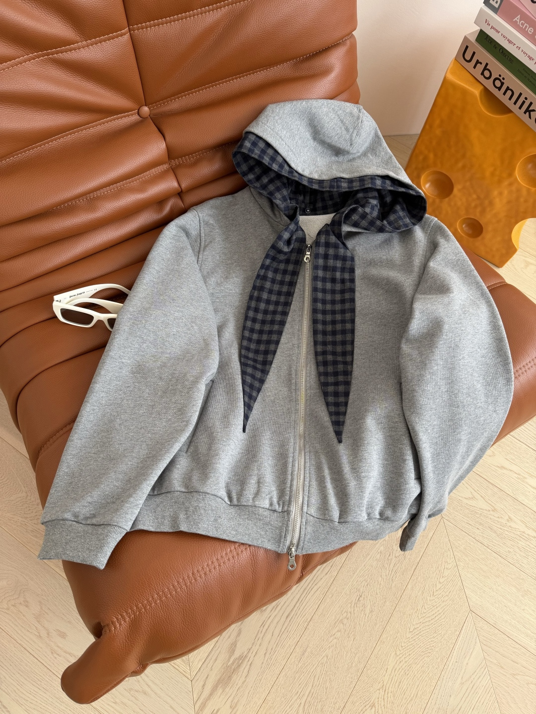 时髦卫衣套装 25秋冬 可拆卸双层帽子设计卫衣套装 时髦精一套搭配 连帽卫衣+弯刀休闲裤 卫衣是双层帽子