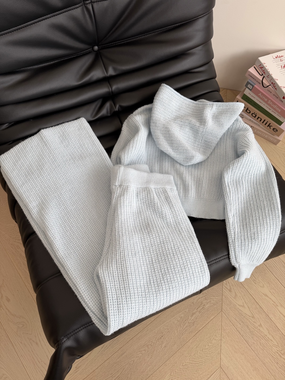 Waffle Knit Hoodie and Wide Leg Pants Set - Casual Chic Loungewear 10 cmp i1759834404874 5465 0 8