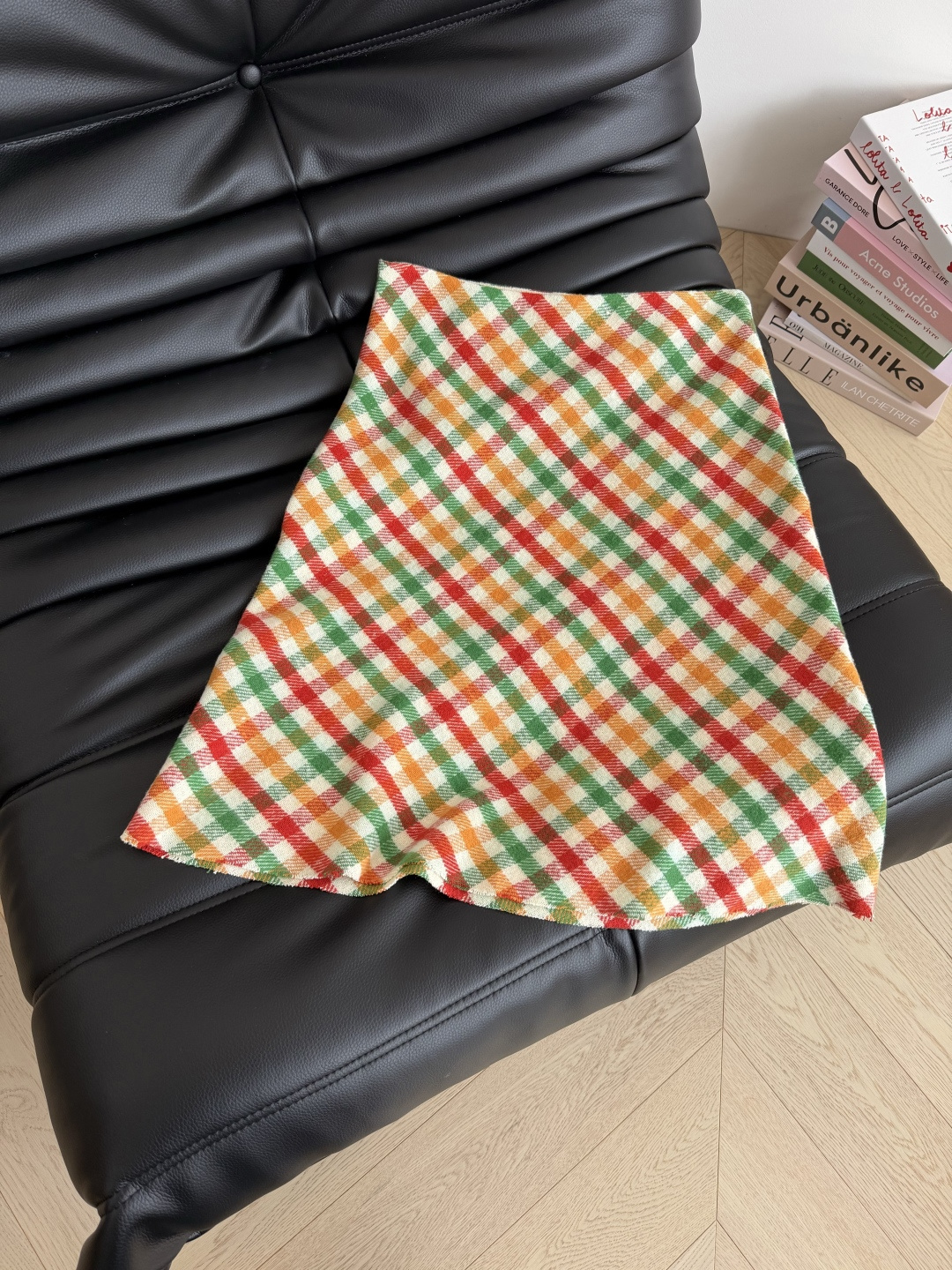 赵今麦同款 超多博主同款 25秋冬 彩虹配色格纹羊毛半裙 上身就是时尚宠儿 是冬日里点亮整个穿搭的一件单