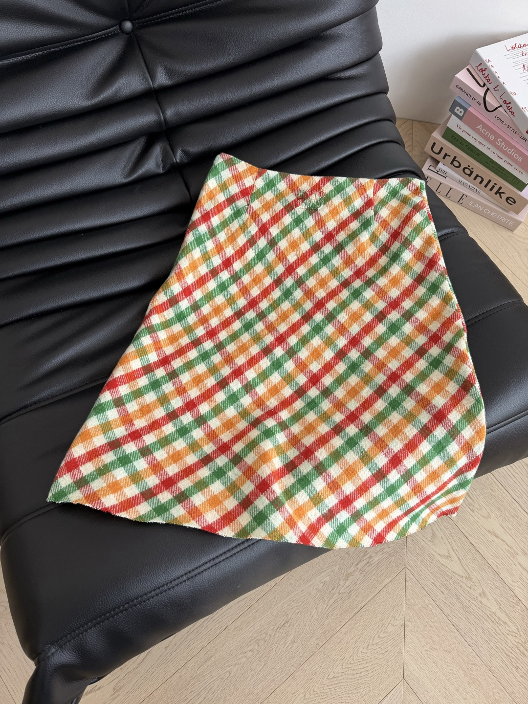 赵今麦同款 超多博主同款 25秋冬 彩虹配色格纹羊毛半裙 上身就是时尚宠儿 是冬日里点亮整个穿搭的一件单