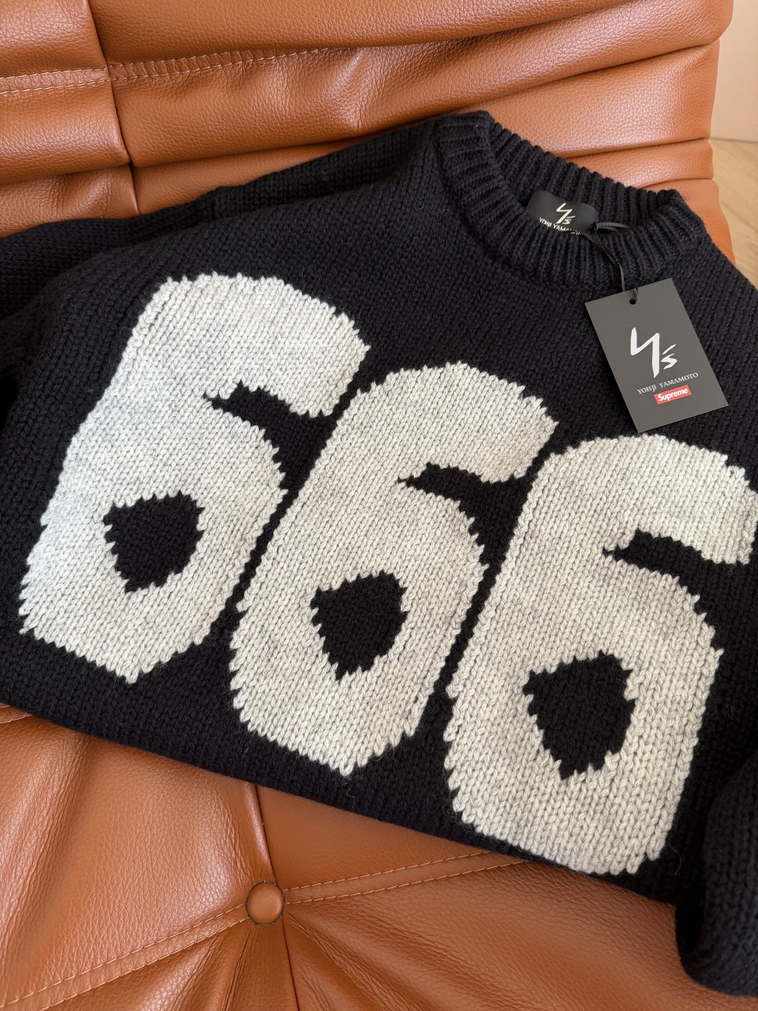 6️⃣6️⃣6️⃣重磅Y‘s联名款系列 数字666羊毛毛衣 上身太酷啦 冬季凹造型必备 时髦美式街头风 