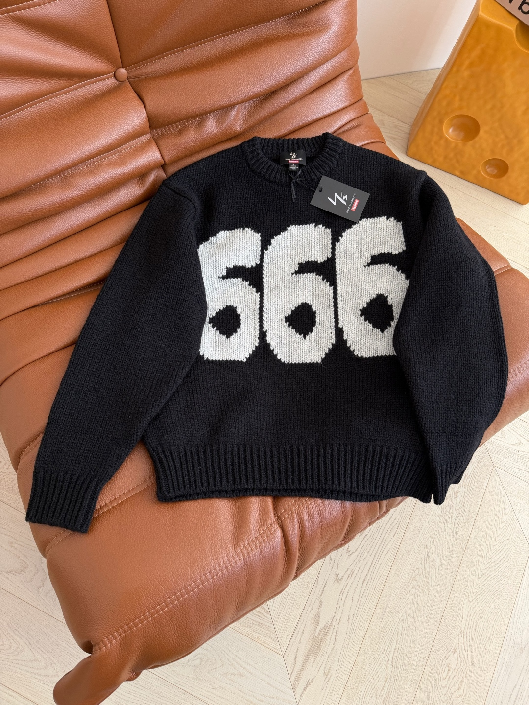 6️⃣6️⃣6️⃣重磅Y‘s联名款系列 数字666羊毛毛衣 上身太酷啦 冬季凹造型必备 时髦美式街头风 