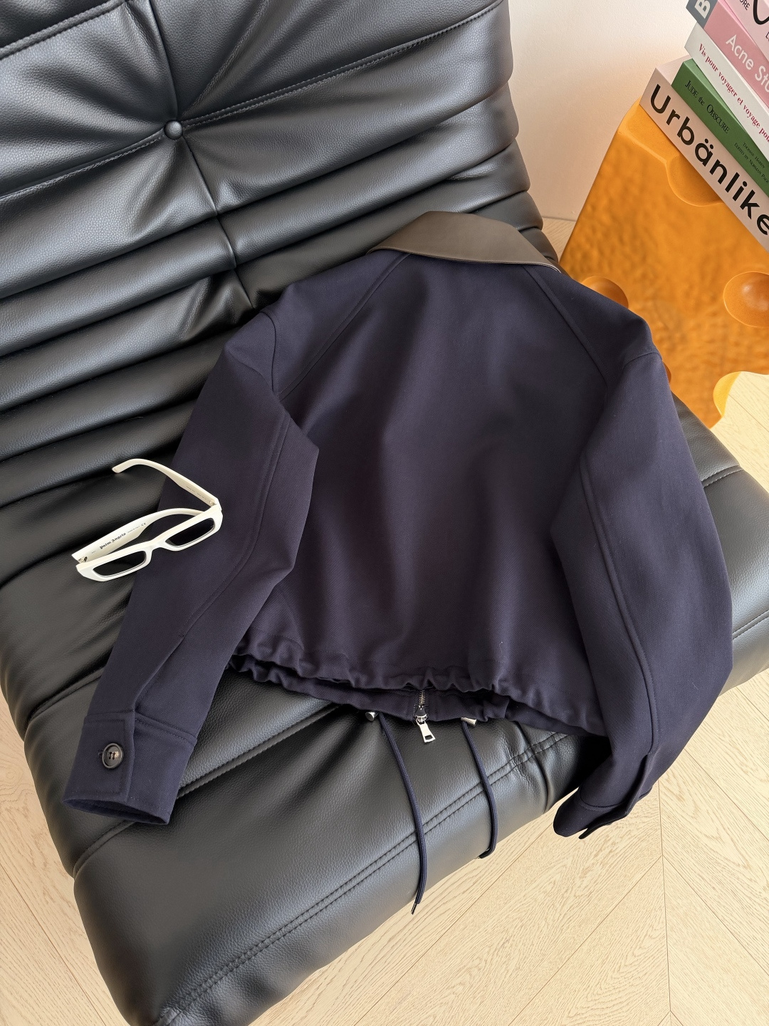 26新款 可拆卸双层领子装饰夹克外套 时髦精必去 日常实穿又简约高级的一件外套 轻薄款 多个季节🉑穿 日