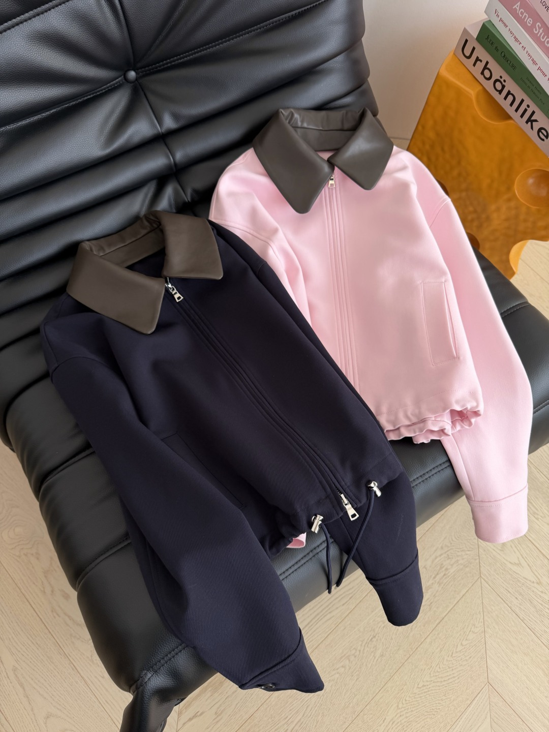 26新款 可拆卸双层领子装饰夹克外套 时髦精必去 日常实穿又简约高级的一件外套 轻薄款 多个季节🉑穿 日